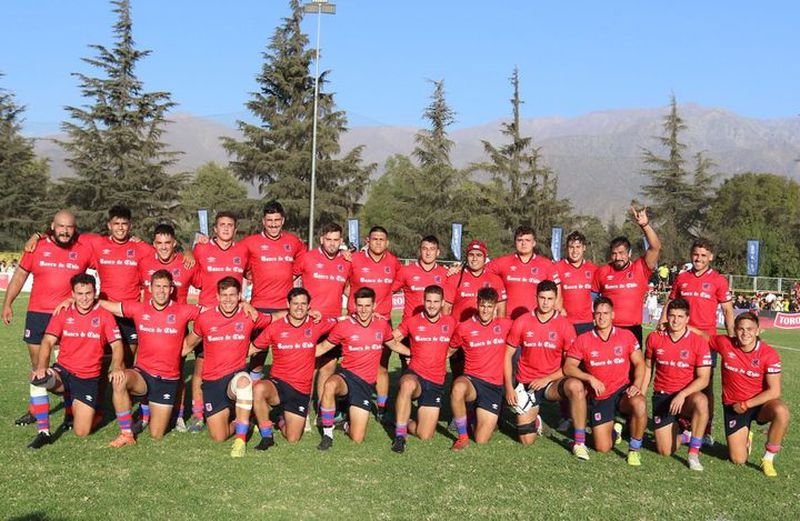 Formación de Los Cóndores. Foto: Instagram Chile Rugby.