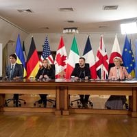 Líderes europeos en Kiev y G7 comprometen respaldo a Ucrania en aniversario de la guerra