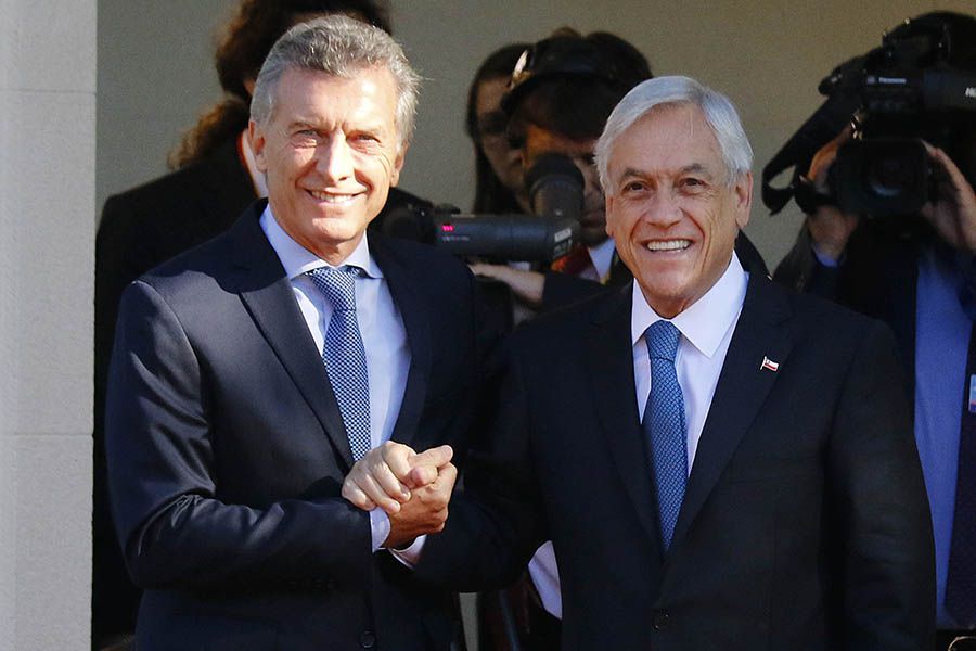 Mauricio Macri Con Sebastián Piñera