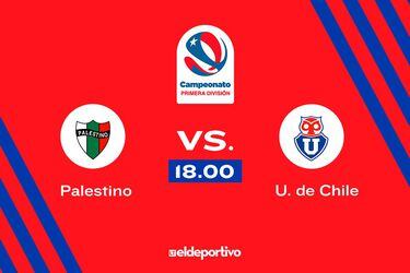Palestino vs. Universidad de Chile, 18.00 horas