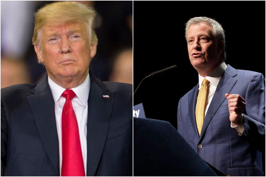 trump y de blasio