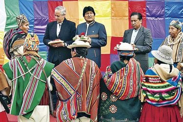 Evo Morales y Álvaro García