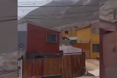 Desprendimientos en los cerros: videos muestran la intensidad del sismo que sacudió a Tocopilla
