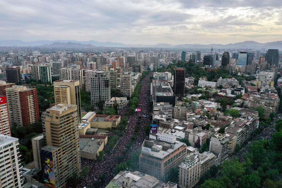 Manifestación en Santiago