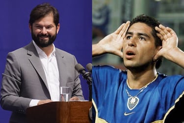 El Presidente utilizó su cuenta de Instagram para comparar a su sobrino con el exfutbolista argentino.
