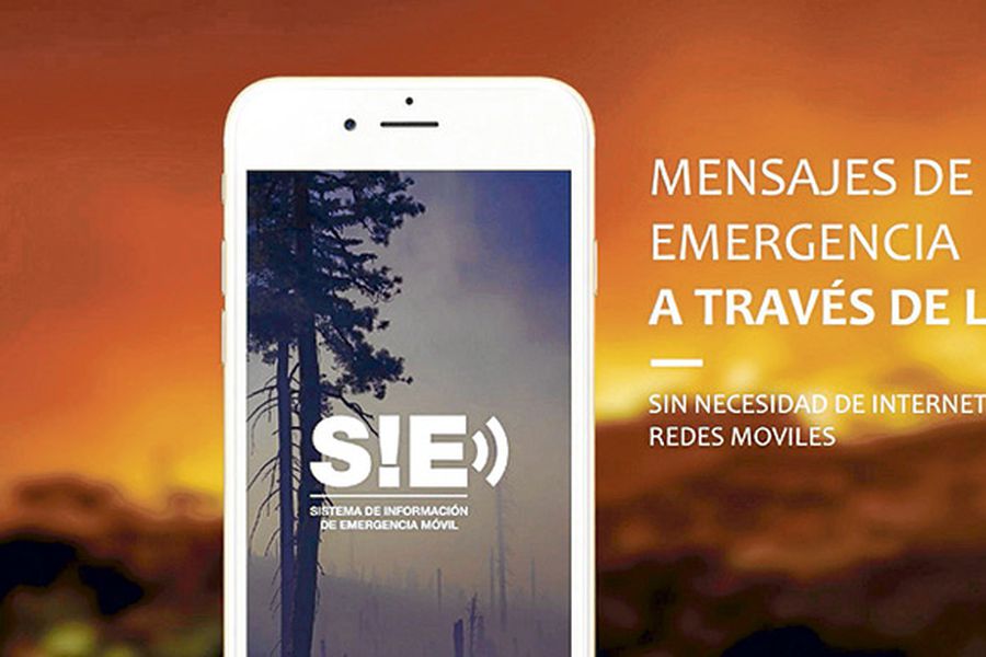 Afiche promocional de SIE, la aplicación creada por Barbarita Lara.