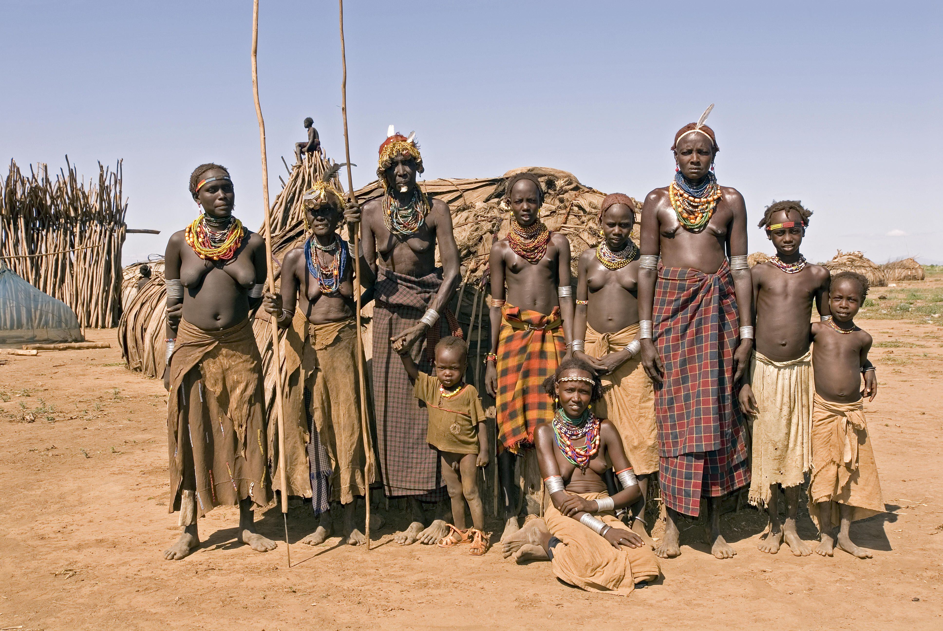 T645ED Mursi People, a Nilotic pastoralist ethnic group in Ethiopia, Africa. Image shot 03/2008. Exact date unknown.