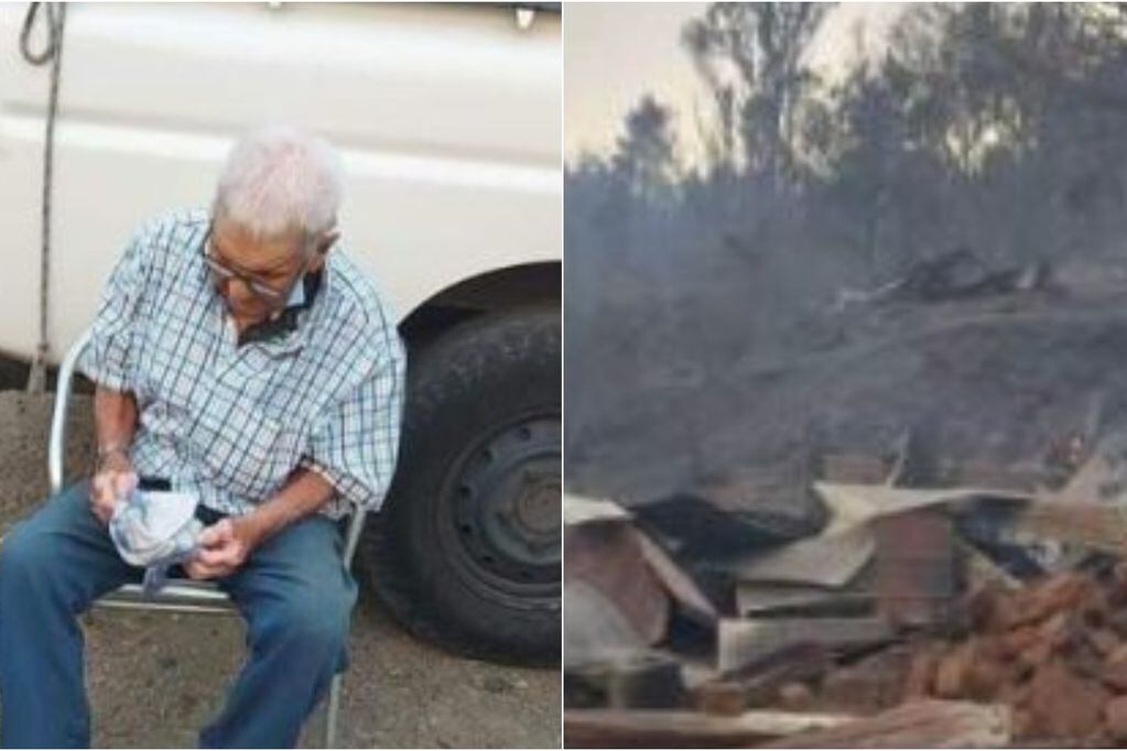 Hombre de 103 años lo perdió todo en incendio en Quillón.