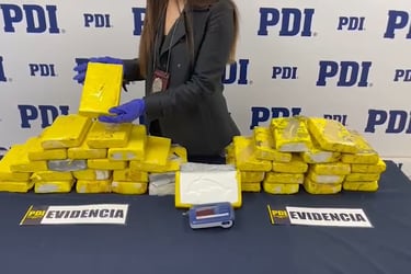 Brigada Antinarcóticos de la PDI detiene a cinco sujetos vinculados a banda criminal e incauta 90 mil dosis de cocaína