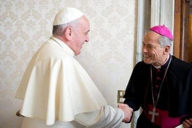 Papa Francisco y Cristián Caro