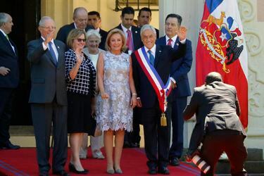 Presidentes llegan a Cerro Castillo a compartir almuerzo con Sebastián Piñera