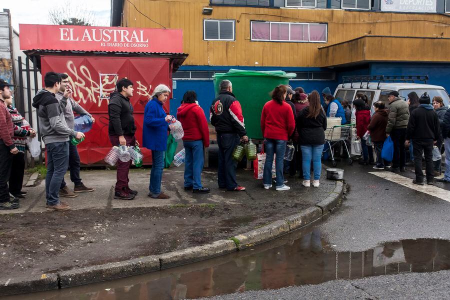 Osorno: continúa corte de agua por contaminación