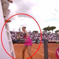 La violenta reacción de una tenista tras ser derrotada en Roma