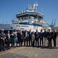 Ministro Grau y subsecretario Salas dan el vamos al inicio de las labores de investigación del buque “Dra. Barbieri”