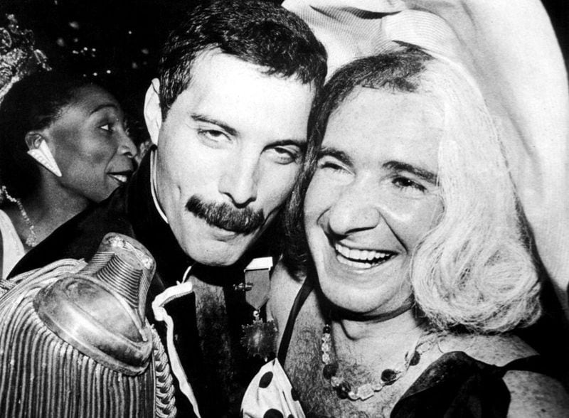 Freddie Mercury y John Reid, 1985.