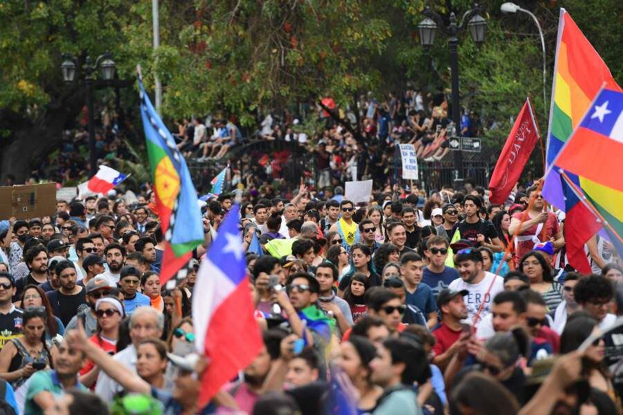 Manifestación en Santiago