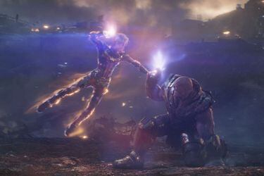 Capitana Marvel vs Thanos
