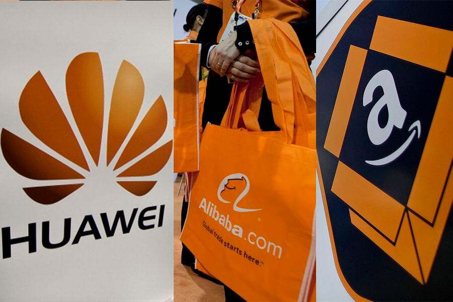 huawei, Alibaba y Amazon