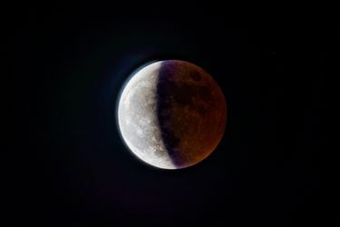 Eclipse lunar este viernes: Dónde se verá el primer gran espectáculo astronómico del año