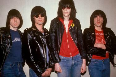 Photo of Dee Dee RAMONE and Joey RAMONE and Johnny RAMONE and RAMONES