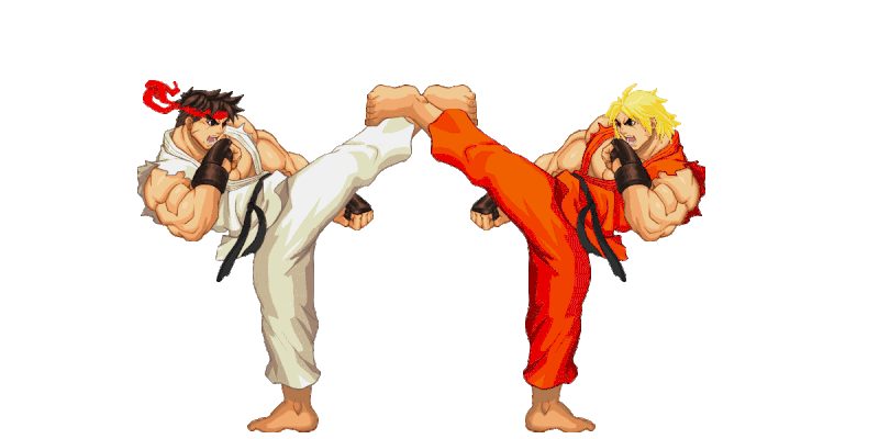 Amigos y Rivales: El origen del eterno bromance de Ryu y Ken - La Tercera