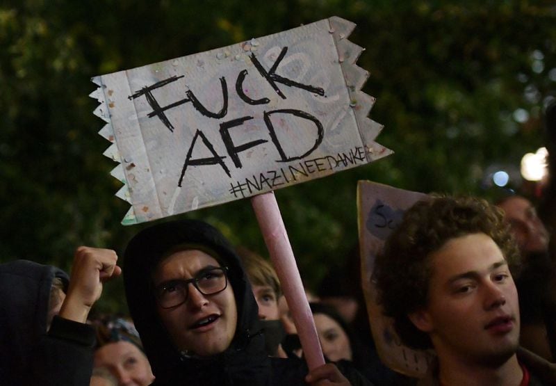 Protest against Afd in Berlin
