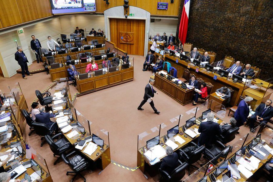 Vista general de la Sesión de Sala del Senado, que analiza el proyecto de Ley de Presupuestos 2023.