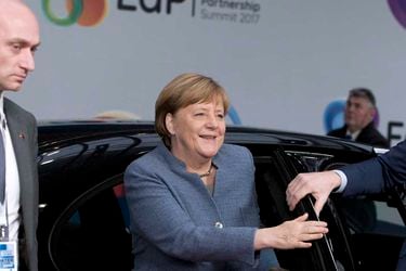 German Chancellor Angela Merkel arrives for an ?EU Eastern Partnershi