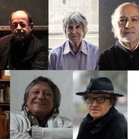 Alicia Vega, Joan Turner, Littin y Griffero van tras el Premio Nacional de Artes