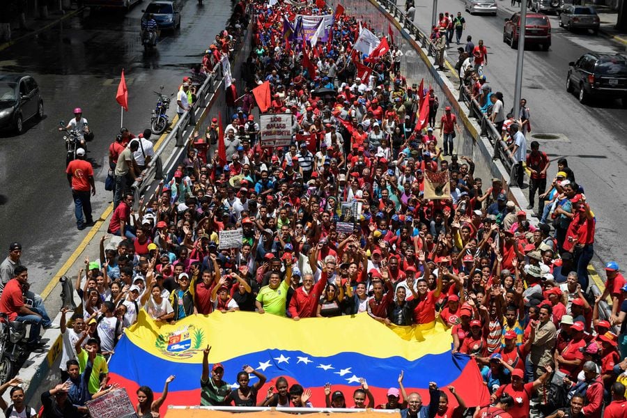VENEZUELA-CRISIS-MADURO-SUPPORTERS-RALLY