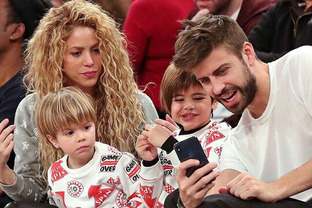 Shakira, Piqué y sus hijos
