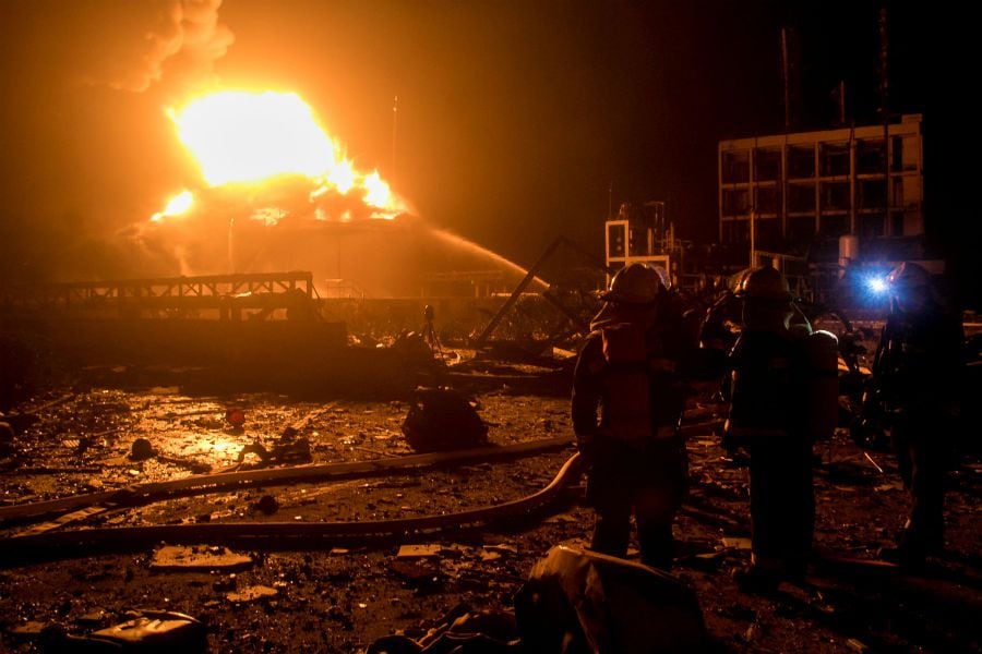 Firefighters work on ex (373097)