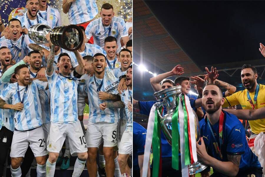 Argentina e Italia, los campeones de América y Europa.