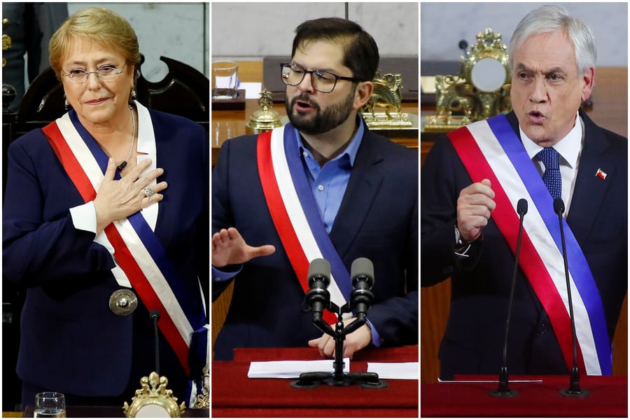 De Piñera a Bachelet: los guiños de Boric a los proyectos de los expresidentes