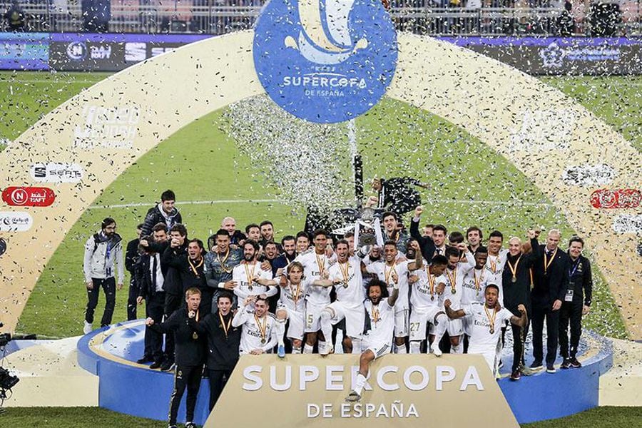 El Real Madrid se quedó con la Supercopa que se disputó en Arabia Saudita en 2020.