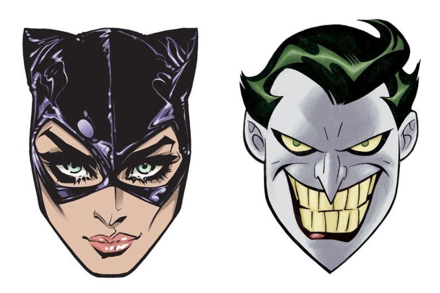 mascaras joker catwoman