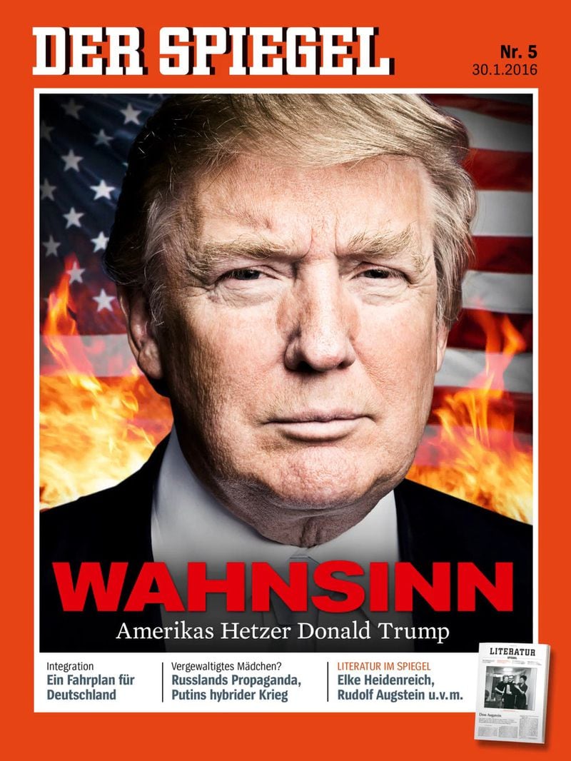 Las portadas del semanario alemán Der Spiegel protagonizadas por Donald Trump La Tercera