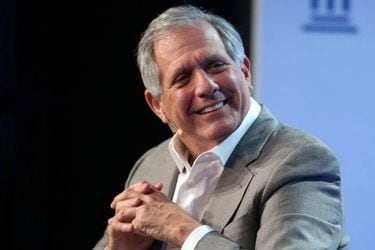 Moonves speaks during the Milken Institute Global Conference in Beverly Hills