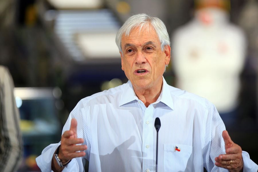 El presidente Sebastián Piñera se refirió esta mañana Piñera a la reforma de pensiones.