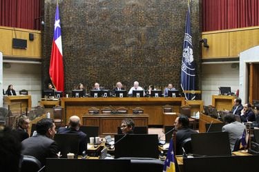 Sesión de la comisión de Seguridad Publica en que se votaron las 14 modificaciones que propuso el Ejecutivo a la Ley de Usurpaciones mediante un veto presidencial. Senadores de Chile Vamos anunciaron un nuevo proyecto.