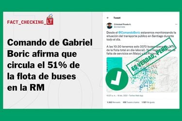 Comando de Gabriel Boric afirma que circula el 51% de la flota de buses RED en la Región Metropolitana