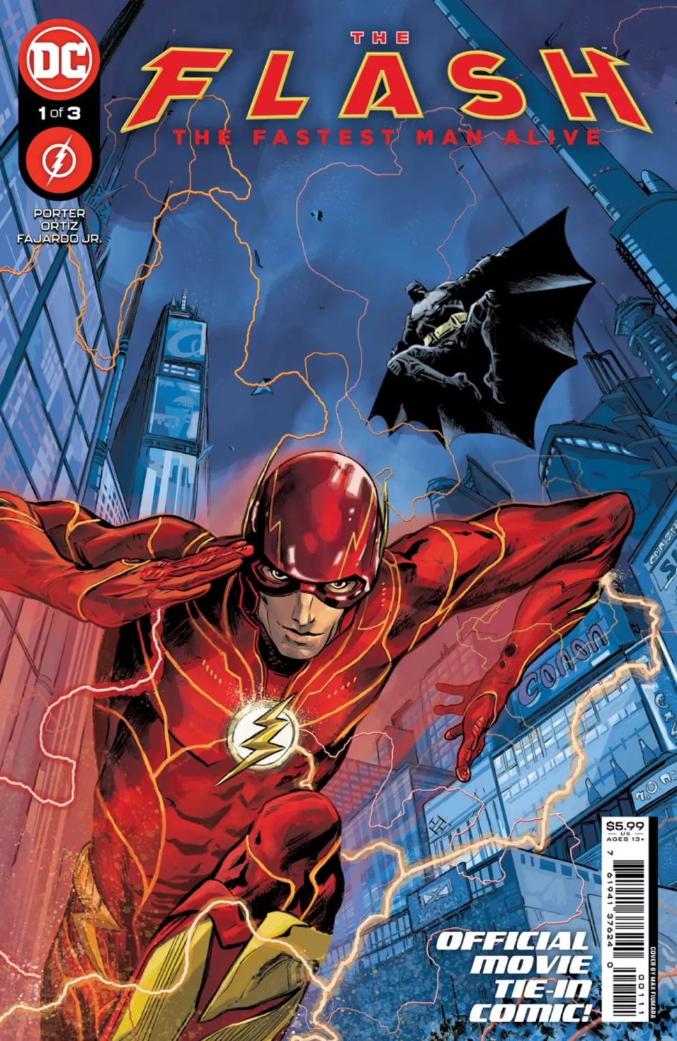 El Batman de Ben Affleck y un desprevenido Barry Allen aparecen en la  portada del director Andy Muschietti para el cómic precuela de la película de  The Flash - La Tercera