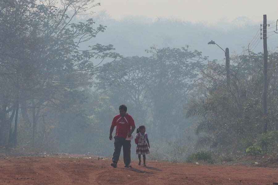 Los incendios golpean la Chiquitanía boliviana. FOTO: EFE