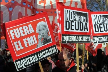 Protestan contra FMI en Buenos Aires durante encuentro de ministros del G20