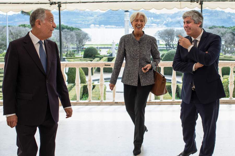 Christine Lagarde se reúne con el Consejo de Estado de Portugal