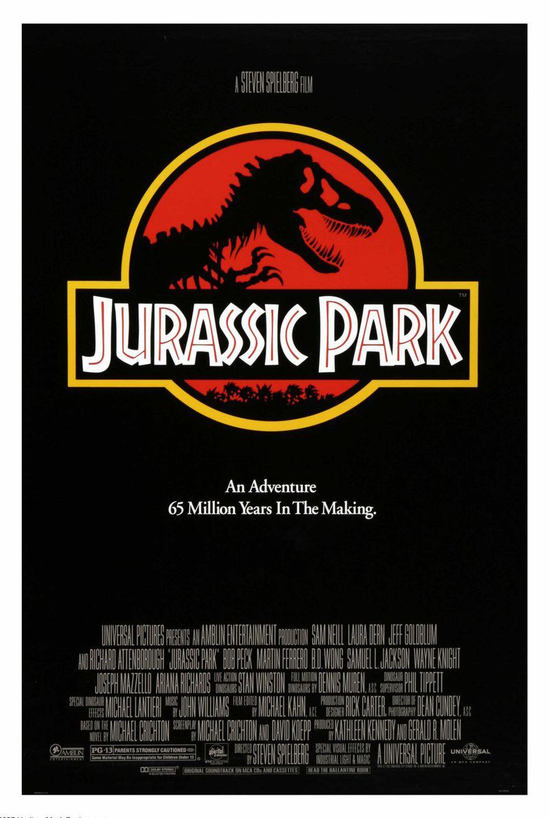 Cartel de Jurassic Park (Steven Spielberg, 1993)