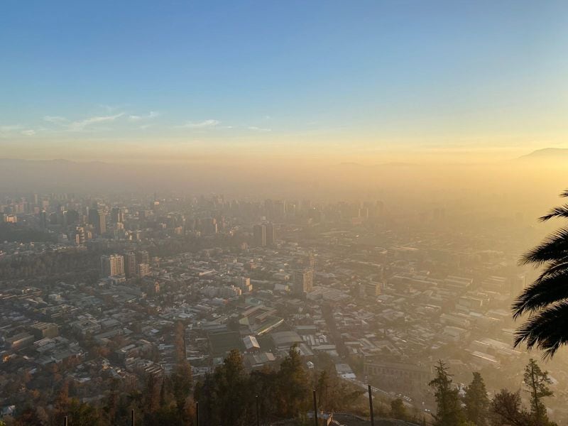 Mala calidad del aire en el centro de Santiago