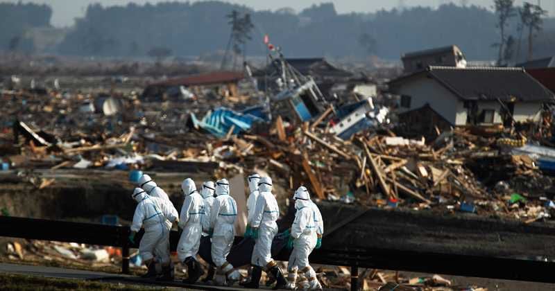 Fukushima después del terremoto y tsunami del 2011. Foto: AP Photo/Hiro Komae