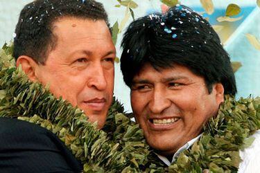 Evo Morales y Hugo Chávez