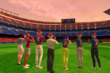 Una imagen de la versión virtual del Camp Nou